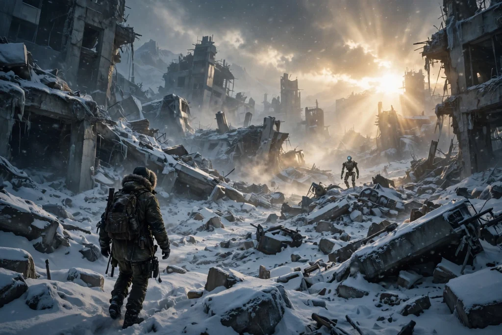 ARC Raiders update snowy ruins explorer with robot