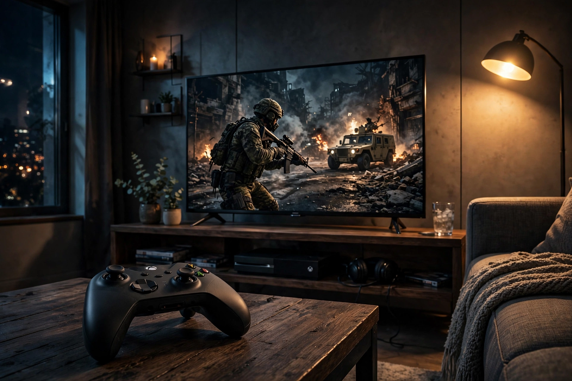 Battlefield 6 Xbox console living room gaming setup