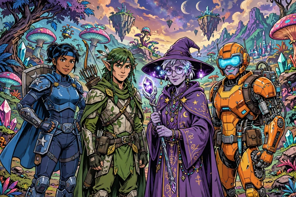 Borderlands 4 characters four Vault Hunters in alien world